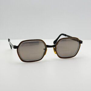 GWO Eyeglasses Eye Glasses Frames Charm Black Gold Vintage 50-18